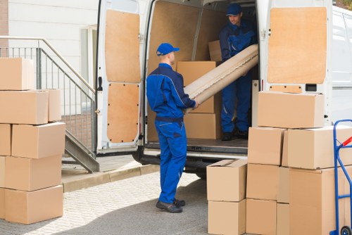 Removal team planning a house move in St Johns Wood