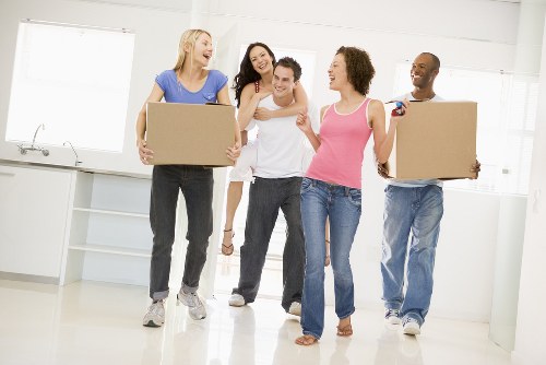 Careful loading of furniture for a local move in NW8