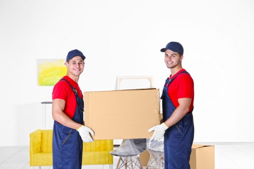 Moving van prepared for a local move in St Johns Wood