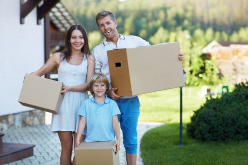 Careful handling of office equipment during a business relocation