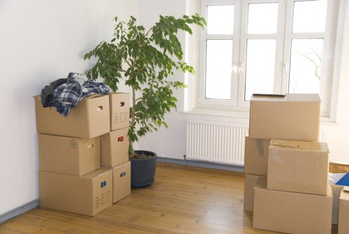 Protective moving equipment used by a van and man service