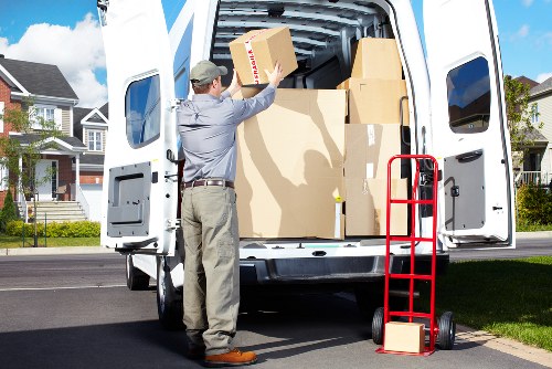 Furniture being carefully prepared for a home move