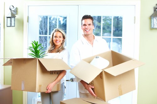 Prepared moving truck and boxes for a local St Johns Wood relocation
