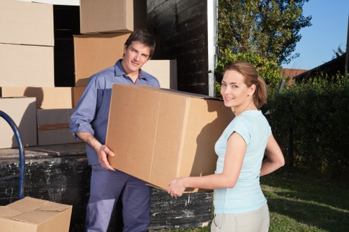 Local movers handling fragile items in a St Johns Wood apartment