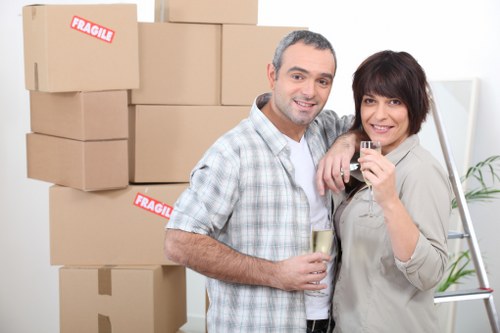 Furniture and box loading for a small flat move in St Johns Wood