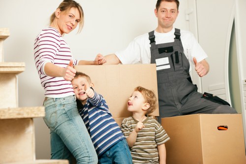 Preparing office items for a move in St Johns Wood